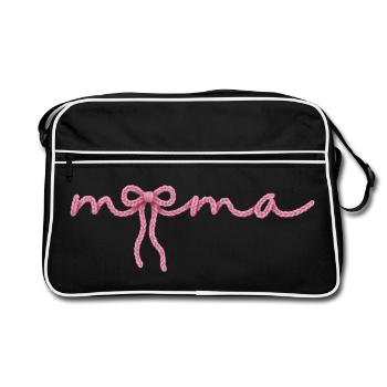 Maman Bow - Sac Retro - noir/blanc - Devant