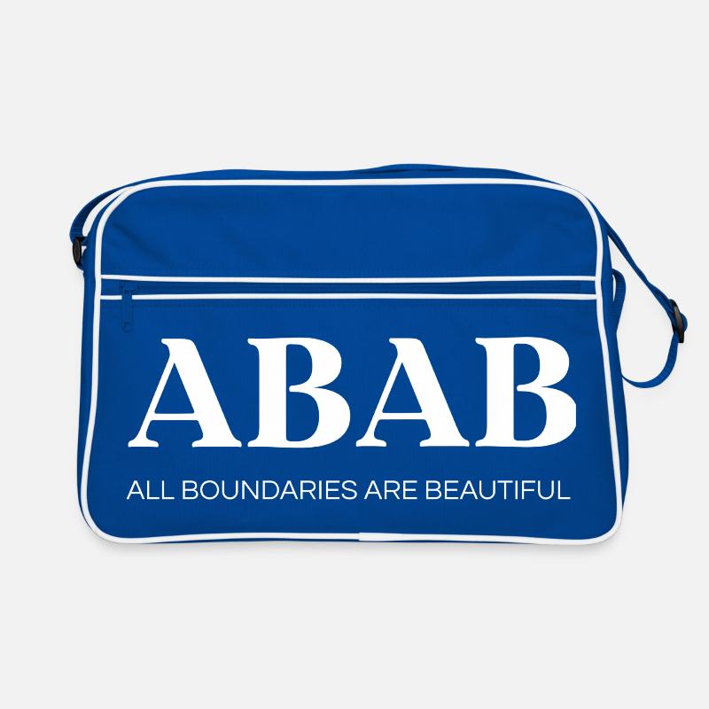 ABAB – Toutes les frontières sont belles (blanc) Sac Retro