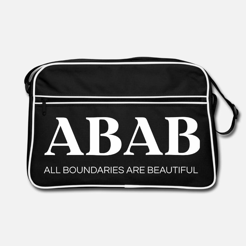 ABAB – Toutes les frontières sont belles (blanc) Sac Retro