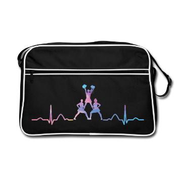 Cheerpom pom girls Mom Cheerleading - Sac Retro - noir/blanc - Devant