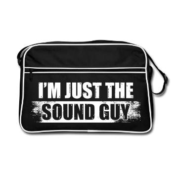 I'm just the sound guy Sound Engineer - Retro Bag - black/white - Front