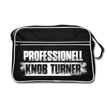 Knob Turner Sound Engineer Sound Engineer - Retro Bag - black/white - Front