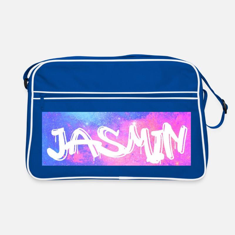 Jasmin Name Gift Gift Idea Galaxy Retro Bag