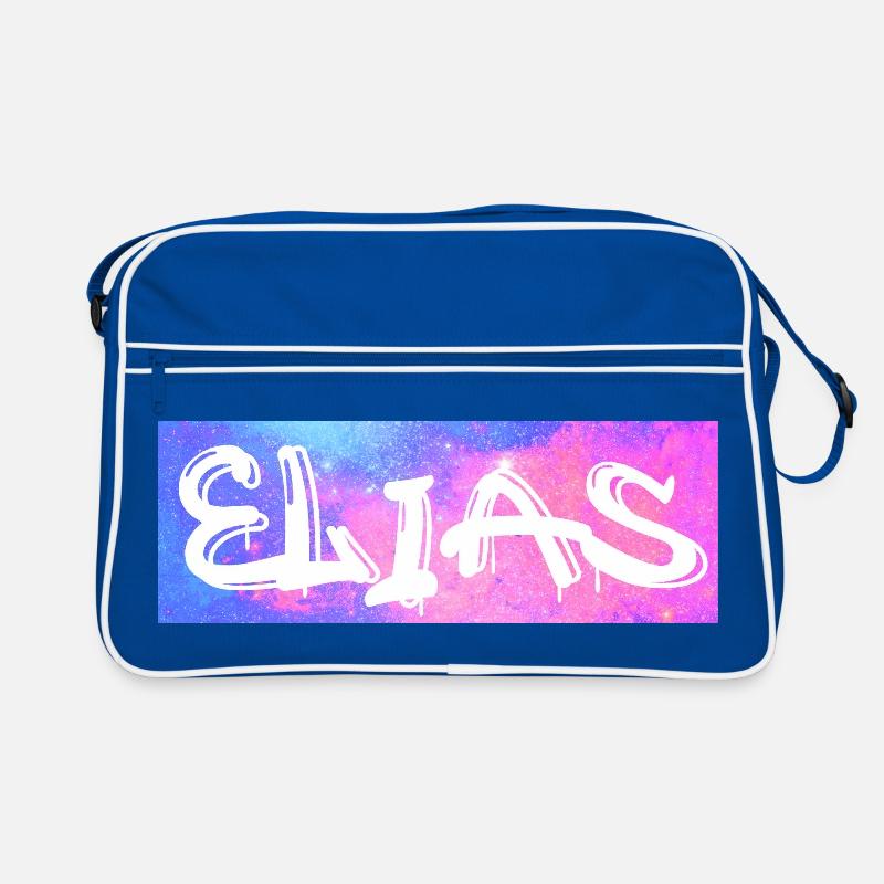 Elias Name Gift Idea Galaxy Retro Bag