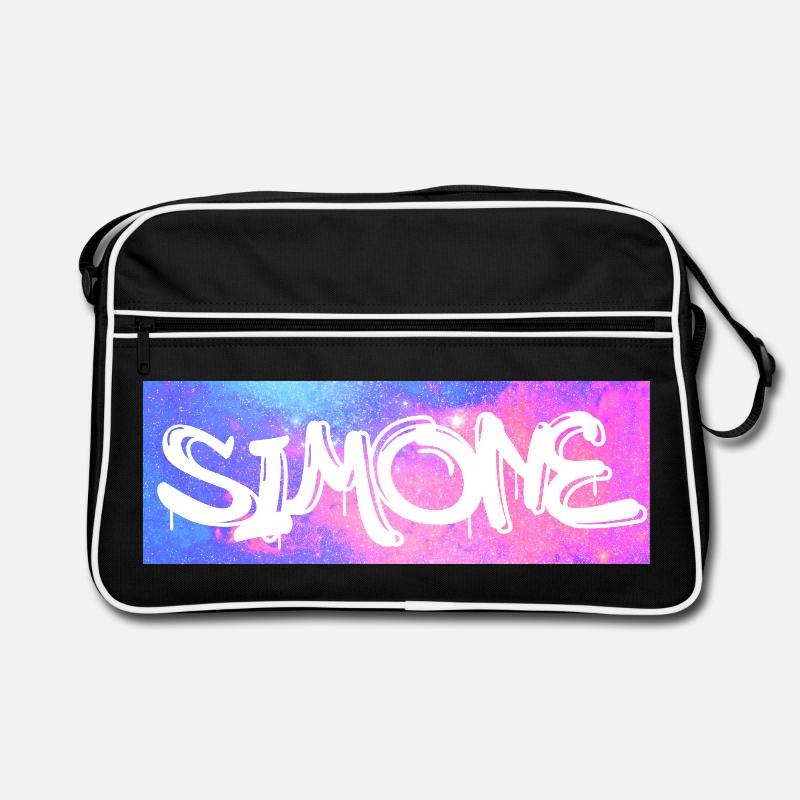 Simone - Sac Retro - noir/blanc