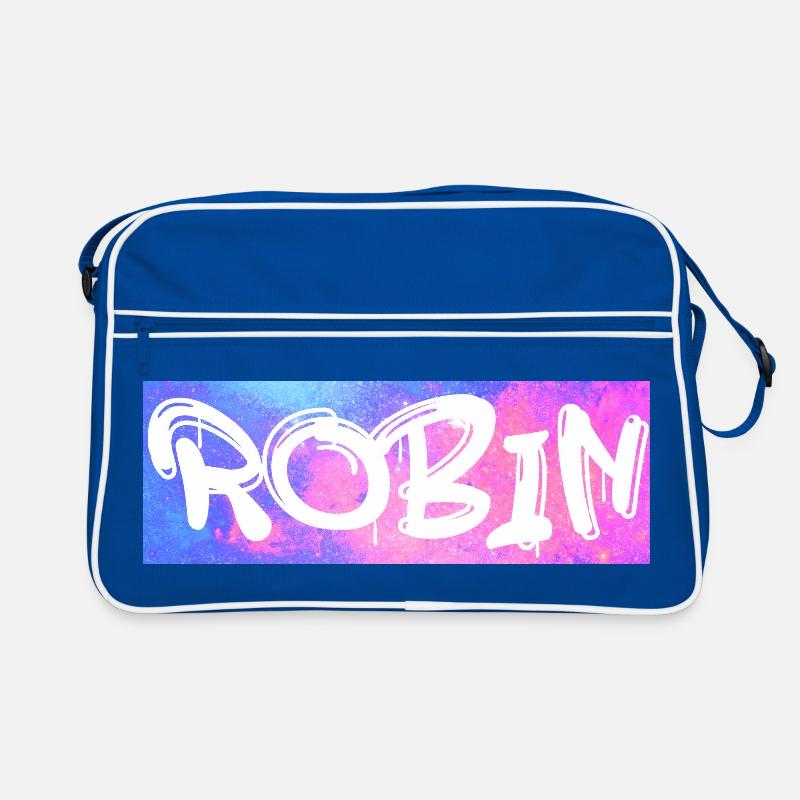 Robin Name Geschenk Geschenkidee Galaxie Retro Tasche