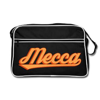Mecca Retro Lettering - Retro Bag - black/white - Front