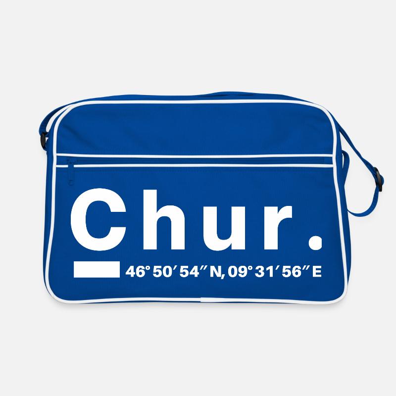 Chur Coordinates Graubünden Graubünden Graubünden Retro Bag