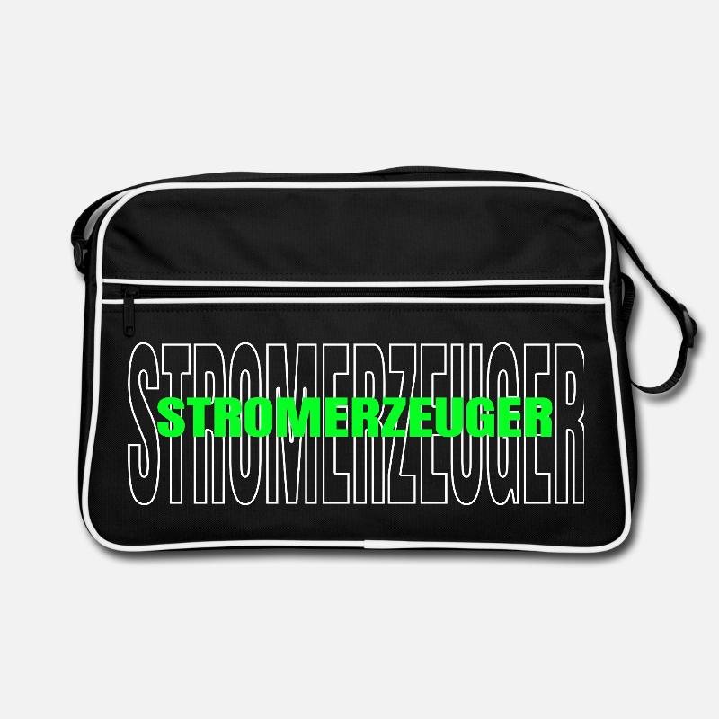 Stromerzeuger Nachhaltige Stromerzeugung Retro Tasche