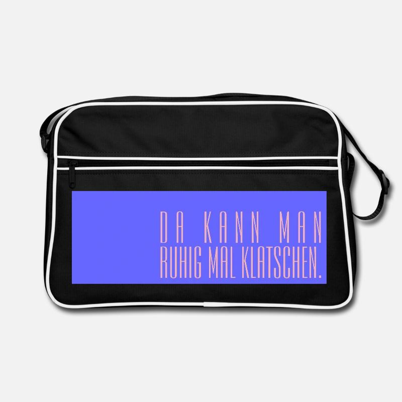 Da kann man ruhig mal klatschen Retro Tasche