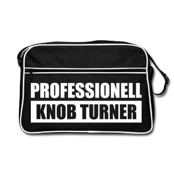 Knob Turner Sound Engineer Sound Engineer - Retro Bag - black/white - Front