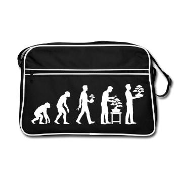 Bonsaï Évolution des plantes Bonsaï japonaises - Sac Retro - noir/blanc - Devant