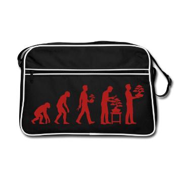 Bonsaï Évolution des plantes Bonsaï japonaises - Sac Retro - noir/blanc - Devant