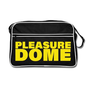PLEASURE DOME - Retro Bag - black/white - Front