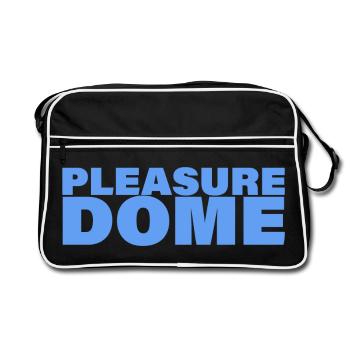 PLEASURE DOME - Retro Bag - black/white - Front