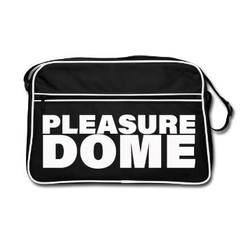 PLEASURE DOME - Retro Bag - black/white - Front
