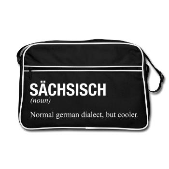 SAXON Saxe - Sac Retro - noir/blanc - Devant