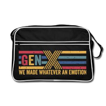Fun GEN X Gifts - Retro Bag - black/white - Front