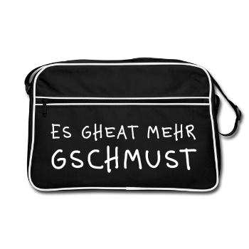 C’est encore plus de mieux. Énoncé dialectal - Sac Retro - noir/blanc - Devant
