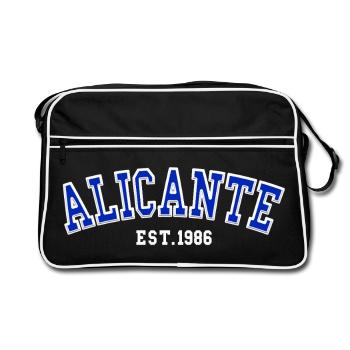 Alicante Fondée en 1986 - Sac Retro - noir/blanc - Devant