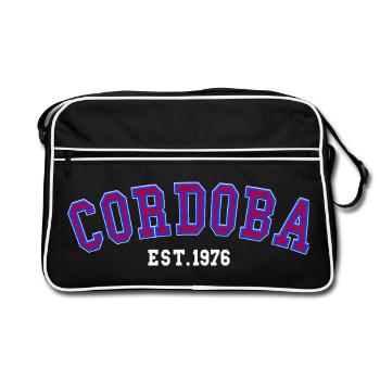 Cordoue fondée en 1976 - Sac Retro - noir/blanc - Devant