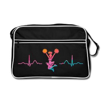 Cheerpom pom girls Mom Cheerleading - Sac Retro - noir/blanc - Devant
