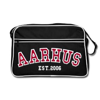 Aarhus Fondé en 2006 - Sac Retro - noir/blanc - Devant