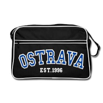 Ostrava fondée en 1996 - Sac Retro - noir/blanc - Devant