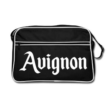AVIGNON France Frankreich - Retro Bag - black/white - Front