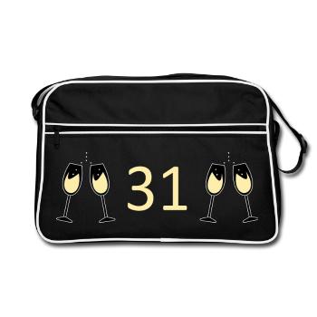 31st Birthday 31 Years Anniversary 31 Years Count l31 - Retro Bag - black/white - Front