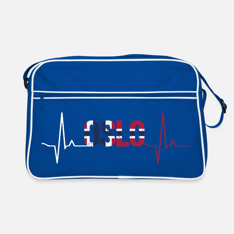 Oslo Herzschlag Retro Tasche