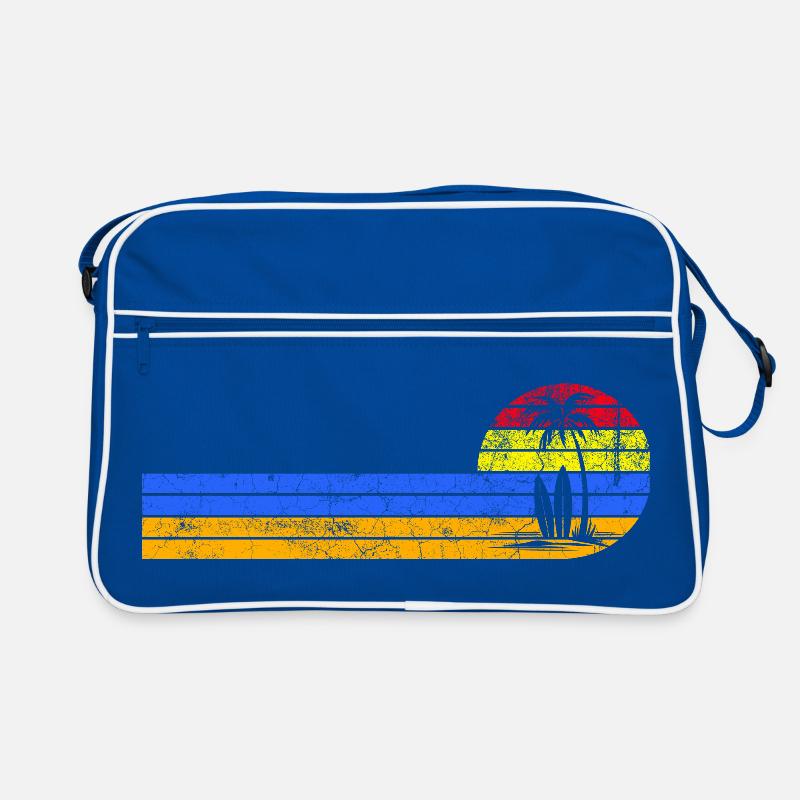 Coucher de soleil vintage sur la plage Sac Retro