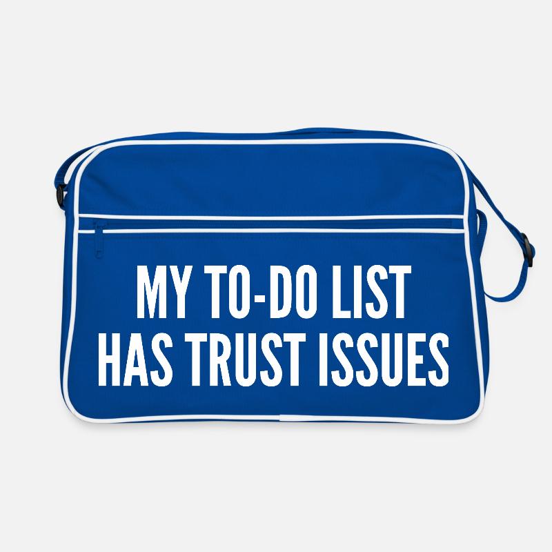 My to-do list has trust issues Retro Tasche