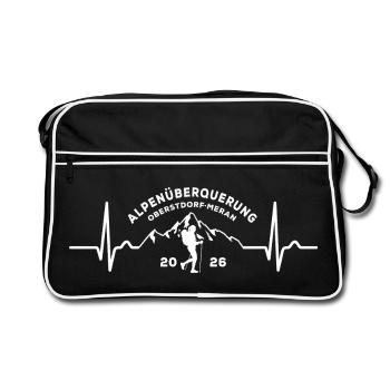 Traversée des Alpes 2026, Oberstdorf Merano, randonnée - Sac Retro - noir/blanc - Devant