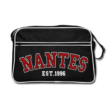 Nantes Est. 1996 - Retro Bag - black/white - Front