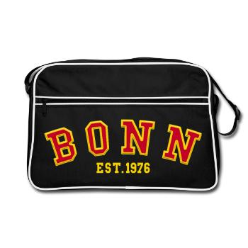 Bonn Fondée en 1976 - Sac Retro - noir/blanc - Devant