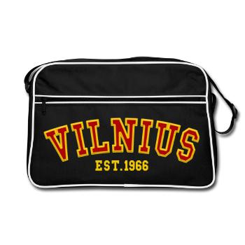 Vilnius Fondée en 1966 - Sac Retro - noir/blanc - Devant