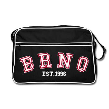 Brno Est. 1996 - Retro Bag - black/white - Front