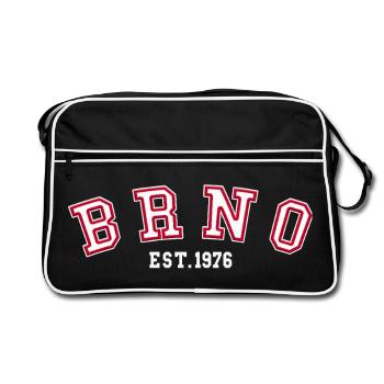 Brno Fondée en 1976 - Sac Retro - noir/blanc - Devant
