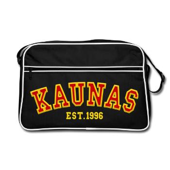 Kaunas Est. 1996 - Retro Bag - black/white - Front