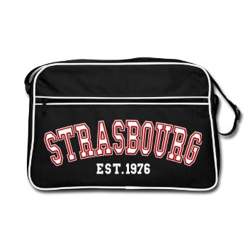 Strasbourg Est. 1976 - Retro Bag - black/white - Front