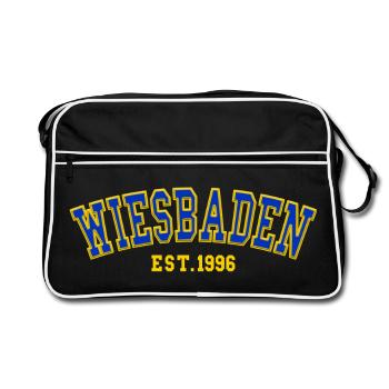 Wiesbaden Est. 1996 - Retro Bag - black/white - Front