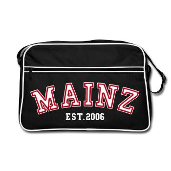 Mayence Fondée en 2006 - Sac Retro - noir/blanc - Devant