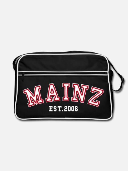 Mainz gegründet 2006 - Retro Tasche - Schwarz/Weiß