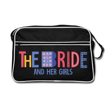 la mariée - Sac Retro - noir/blanc - Devant