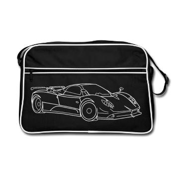 Pagani Zonda - Retro Bag - black/white - Front