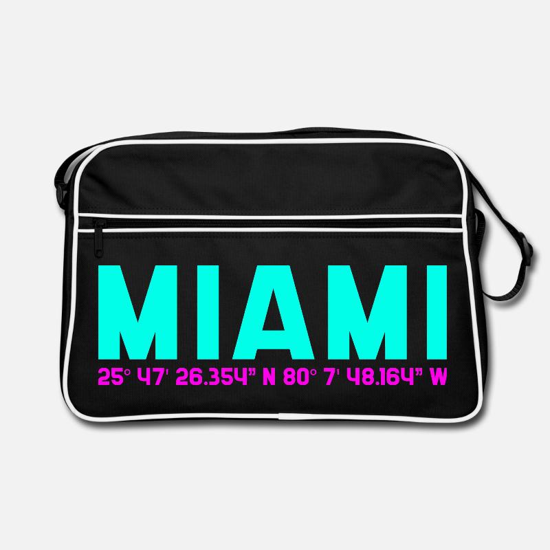 Miami Neon Coordinates Retro Bag