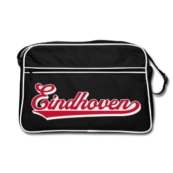 Eindhoven Script City Logo - Sac Retro - noir/blanc - Devant