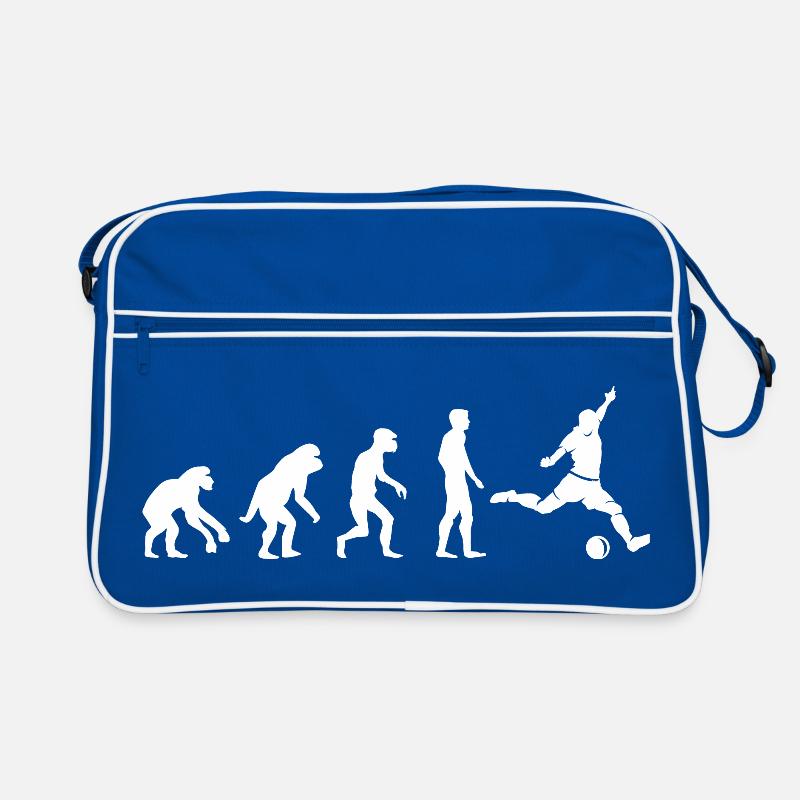 Fußball Evolution Affe lustige Designs Fan Logo Retro Tasche