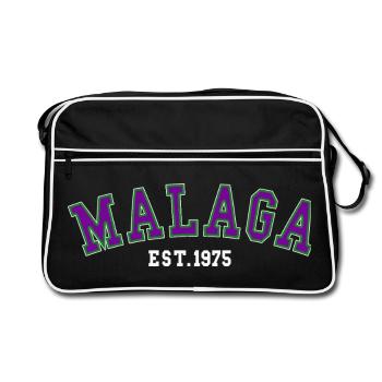 Malaga Est. 1975 - Sac Retro - noir/blanc - Devant